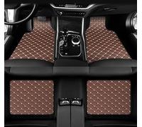 GDGFBYEH Custom Leather Car Floor Mats for Mercedes Benz EQS SUV 2022-2024, Breathable, Waterproof, Durable, Car Matts, Right-hand Drive Car,E/Coffee