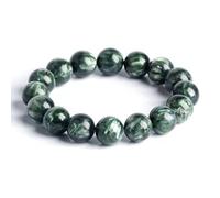 GDHKDDFL Crystal bracelets, Green Dragon Crystal Gemstone Stretch Bracelets for Meditation, Yoga, Spiritual Healing & Positive Energy,14mm(10mm)
