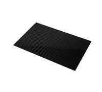 GDHKDDFL Full carbon fibre sheets, 1pcs 0.3mm 100%, Panel Sheet 3K Plain Weave Glossy(10cmx50cm)