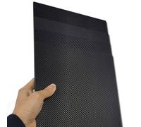 GDHKDDFL Full carbon fibre sheets, 400×500mm Full 3K Board Sheet, Model Plain Twill(1.5mm plain matte)