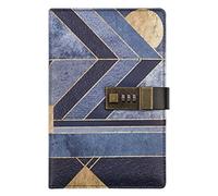 GDHKDDFL Luxury foil-stamped diary, Retro Password Diary Creative Handbook Book B6 Notepad Hand Account Gift Box Egyptian Legend