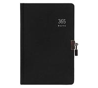 GDHKDDFL Luxury foil-stamped diary, Simple Retro Kraft Paper 365 Days Diary Hard Surface Copybook Stationery Creative Business Student Handbook(A)