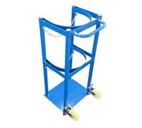 GDHKDDFL Oxygen Cylinder Trolley Cylinder Tank Holder Universal Gas Cart Trolley, Portable Rolling Oxygen,Rack for Laboratory/Factory(Holds one can)