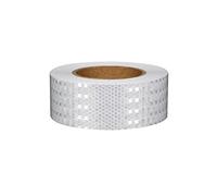 GDHKDDFL Reflective Tape Adhesive Hazard Warning Tape High Intensity Reflector Tape Marking Tape for Trailers Trucks Cars(Wit)