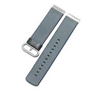 GDHKDDFL Unisex watch straps, 20mm-22mm High Density Silky Nylon Watch Strap Candy Color Stripe Print Quick Release Wristband(Blu)