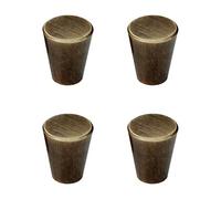GDHKDDFL Vintage Chinese-Style Door Handles, 4Pcs Premium Copper Solid Cabinet Knobs Handle Cone Shoe Book Drawer Knob Cylinder(Antique Bronze)