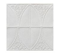 GDHKDDFL Wallpaper for wall refurbishment, Wall Panel，3D Wallpaper for Living Room, Bedroom, 70X70cm Peel and Stick Panels, 10Pcs(Wit)