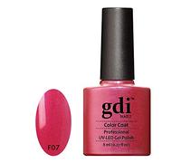 GDI Nails F07 Chili Pop - Hot Spicy Red Pink Shade Gel Nail Polish - 8ml - UV LED Soak Off, Quick Dry, Shimmer Effect