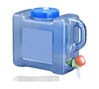 Gdiojnfg 12l / 5l Water Container, Water Dispenser with Tap, Portable Drinking Water Container, Multipurpose Water Storage Jug Carrier with Tap, Large Capacity Water Barrel for Camping Picnic