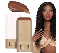 Gdiojnfg 50g Skin Tint Balm For Black Women, Solid Tinted Foundation Contour Stick, Long-Lasting Moisturizer Concealer Radiant Skin For Working Beach Travel Dates Business Outgoing