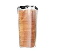 Gdiojnfg Bread Storage Containers, Bread Container, Transparent Bread Box With Airtight Lid, Small Bread Bins For The Kitchen, Sandwich Bread Dispenser For Counter, Loaf Storage Saver For Sandwich