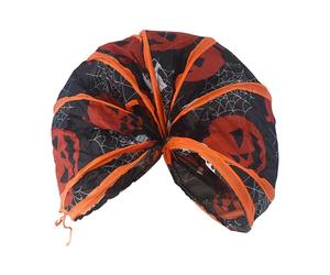 Gdiojnfg Cat Tunnel for Indoor Cats - Foldable Halloween-Themed Pet Tunnel | Foldable Spooky Kitten Tunnel, Interactive Cat Tunnel Toy for Cats Pets