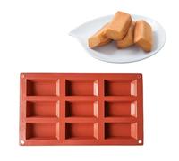 Gdiojnfg Chocolate Bar Moulds, Silicone Chocolate Mould, Square Cake Molds for Baking, Non-Stick Square Silicone Mold, Dishwasher Safe for Cake, Jelly, Ice, Fudge, Chocolate, Mousse for Boys, Girls