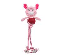 Gdiojnfg Dog Chew Toys Rope Toys - Interactive Dog Stuffed Toys Teething Dog Toys - Dog Plush Toy Bite-Resistant Squeaky Toys for Fun & Training