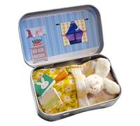 Gdiojnfg Easter Plush Pocket Bunny In A Tin, Rabbit Little Pocket Toy In Box, Small Stuffed Rabbit, For DIY Pet Adoption Easter Basket Stuffer Kids Girls Boys Birthday Party Home School Classroom