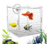 Gdiojnfg Fish Breeder Box | Acrylic Baby Fish Separator for Aquarium | Divider Breeding Holder Hatchery Incubator Container for Nursery Angelfish Betta Fry Guppy Egg