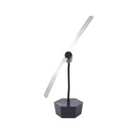Gdiojnfg Fly Fans For Tables Usb Rechargeable, Powerful Table Top Food Fan, Small Fan To Keep Fly Away From Food With Holographic Leaves For Keep Fly Away From Your Foods