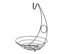 Gdiojnfg Fruit Bowl with Banana Hanger, Fruit Baskets for Kitchens, Counter Metal Wire Storage Basket, Space-Saving Design Vegetable Storage, Fruit Bowls Safe Colorfast for Home Snack Container