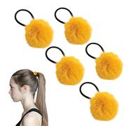 Gdiojnfg Hair Rope for Girls,Chic Furry Ball Hair Ties | Chic Furry Ball Hair Ties, Fashionable Hair Ties for Dating, Schools