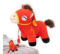 Gdiojnfg Horse Stuffed Animal | Mascot Collection Horse Stuffed - 9.8Inch Soft Decorative Decoration for Animal Lover Toddler Children Girls Souvenir for Chinese New Year Travel Living Room Bedroom