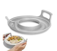 Gdiojnfg Microwave Plate Tray, Microwave Tray Plate Holders, Microwave Cooling Basket, Carrying Tray with Handles, Kitchen Tools Heat Resistant, Microwave Bowl Cozy, Plate Carrier Accessories