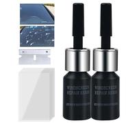 Gdiojnfg Nano Glass Repair Fluid, Glass Repair Kit, Windshield Repair Kit, Cracks Gone Quick Fixing Glass Nano Fluid, Long-Lasting Windscreen Tool, Fixes Chips, Cracks, Spider Webs, Star-Shape