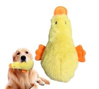 Gdiojnfg Plush Squeaky Duck, Dog Chew Toys Squeaky Stuffed Duck Plush, Stuffed Animal Duck Plush, Wear-Resistant Plush Chew Toy for Pet Lovers, Friends