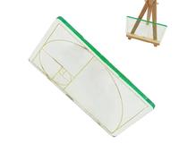 Gdiojnfg Proportional Drawing Supplies Divider, Composition View Finder, Golden Ratio Painting Tool Viewfinder Art Tool, Golden Ratio Painting Tool, Clear Golden Section Viewer For Photography,Drawing