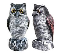 Gdiojnfg Scarecrow For Garden, Garden Owls To Scare Birds, To Scare Birds Animals Away, Nature Enemy Scarecrow Owl Statues Bird And Pigeon Control Outdoor Yard Garden Protectors, Halloween Scare