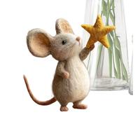 Gdiojnfg Sew Heart Felt Animals, Felt Mouse, 3.1 Inch Fashionable Mousee, For Christmas Easter Holiday Home Table Party Fireplace Mantel Bookshelf
