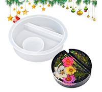 Gdiojnfg Tea Light Holder Resin Mold - Christmas Plaster Mould - Silicone Christmas Candlestick Mould for Adults Cement Plaster Party Planners Event Organizers Artists Craft Enthusiasts Home