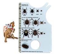 Gdiojnfg Tick Remover Card, Dog Tick Remover Tool, Tick Removal Card With Magnifying Glass, Tick Card For Quick Cleaning Of Ticks, Tick Remover For Dogs And Cats With Handy Pocket Size, 8.5x5.4x0.1cm