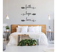 Gdirect Faith Hope Love Bible Verses Arrow Decor Wall Stickers Great Christian Wall Stickers Love Wall Stickers Arrow Wall Decor UK Seller