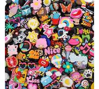 GDJEWLS Random shoe charms shoe accessories Lot of 10 20 30 Pcs set Shoe Sandals Decoration for Boy Girl, Anime Shoelace Accessories, Bracelet Wristband Charms, Birthday Gifts