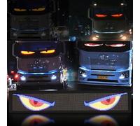 GDJGNUDK Car Dynamic Smart Colorful Eye Lamp, Soft Screen, DIY Car Dynamic LED Lamp with App Control, Programmable Flexible Matrix Screen for Car(120x595mm/4.72x23.43in)