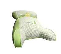 GDJGNUDK Comfortable Reading Cushion Detachable Backrest Pillow, Soft Chair Cushion Arm Rests Back Support Pillow for Adults Reading Relaxing Watching TV Games(Black,75 * 50cm)