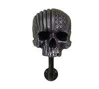 GDJGNUDK Skull Helmet Holder Motorcycle Helmet Rack, Detachable Resin Craft, Helmet Holder wall Mount Hooks for Coats, Caps, Baseballs and Rugby Helmet(Gray)