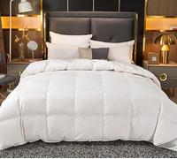 GDJGNUDK White Goose Down Duvet, Autumn and Winter Thickened Cotton Plain Twisted Pattern 95% White Goose Down Duvet Core Warm Quilt, Duvet Quilt for all Seasons, Machine Washable(#1,150x200cm(3kg))