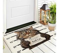 GDJSMIN Fantasy Art Style Door Mat 80 X 120 Cm - Machine Washable Mat Super Soft Non Slip Doormat Indoor Outdoor Glowing Jellyfish Floating Absorbent Floor Mats Heavy Duty Entrance Rug, Brownish-Gray