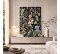 GDJSMIN Orchid Monstera Deliciosa Canvas Wall Art, Tropical Plants Wall Decor Poster Prints, Canvas Unframe Prints Room Decor for Living Room Bathroom Bedroom Home 40×50 cm