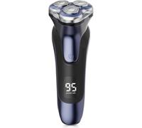 GDKLXL Electric Razor for Men, Electric Shaver for Men Face, with Pop Up Trimmer Waterproof Wet Dry Rechargeable Shaver Blue