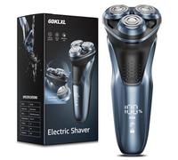 GDKLXL Rechargeable Electric Razor for Men: IPX7 Waterproof Shaver - 1.5H Fast Charge, 4D Flex Precision Blades with Pop-Up Trimmer - Gentle on Sensitive Skin, Travel-Friendly