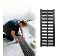 GDMDPTE 20" Plastic Floor Drain Grate Cover for Indoor Use Rainwater Trench Strainer for Basement Driveway & Pool Efficient Sewer Drainage System (15cm x 50cm)
