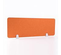 GDMDPTE Desktop partition,Privacy Desk Divider, Home Office School Desktop Shield Panel Clamp on Separators for Remote Work Students Learning, Soundproof Partition Cardboard (Color : Orange, Size