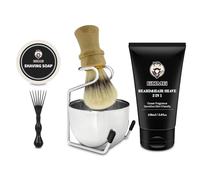 GDMG Shaving Brush 100% Bamboo Handle Boar Bristle Gifts Sets for Men，Gifts Idea for Men's Daily Grooming Routine, Valentines Day，Anniversary & Birthday Gifts for Men Boyfriend Husband Dad Adult Son
