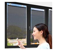 GDMING Suction Cup Sunshade Balcony Blackout Curtain Temporary Blinds Sunscreen Waterproof Portable Lightweight Drape For Door Free-perforated Easy To Use, 6 Sizes, 2 Colors