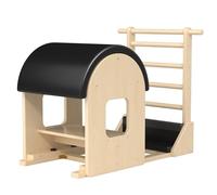 GDMSTIH Black Pilates Barrel, Pilates Spine Corrector Designed for People who Work in Offices, Pilates Arc Corrects Posture, Relaxes,and Stretches to Make The Spine Soft and Supple- Sturdy Solid-HA40