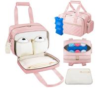 GDNasist Breastmilk Cooler Bag with Ice Pack, Wearable Breast Pump Storage Bag, Insulated Bottle Travel Bag Compatible with Momcozy/Elvie/Willow, Fits Baby Bottles up to 9 Ounce with Shoulder Strap