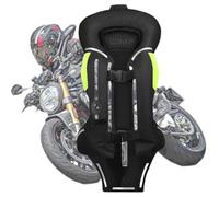 GDNKP Approved Motorcycle Airbag Vest, Inflatable Reflective Motocross Vest Breathable Adjustable Reusable Men Women Armor Protective Clothing for Motorcycle,Black,3XL