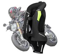 GDNKP Approved Motorcycle Airbag Vest, Men's and Women's Protective Clothing for Motorcycles with Reflective Ventilated Vest at Night, Anti-Fall for Motocross Riding Protection,Black,M